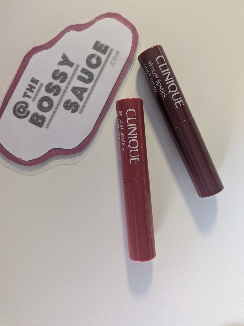 🌸 CLINIQUE Almost Lipstick Black Honey + Pink Honey Duo NWT